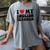 I Love My English Teacher Heart English Language Teachers For Men Women Kids Women's Comfort Colors T-Shirt Gray