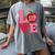 Love Kindergarten Cute Apple School Teacher Women's Comfort Colors T-Shirt Gray Love Kindergarten Cute Apple School Teacher Women's Comfort Colors T-Shirt Gray