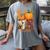 Love Preschool Teacher Turkey Thanksgiving Autumn Fall Women's Comfort Colors T-Shirt Gray