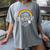 Luckiest Teacher Ever Rainbow- St Patricks Day Teacher Women's Comfort Colors T-Shirt Gray Luckiest Teacher Ever Rainbow- St Patricks Day Teacher Women's Comfort Colors T-Shirt Gray