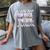 The Math Aint Mathin Meme Show Your Work Floral Math Teacher Women's Comfort Colors T-Shirt Gray