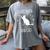Math Nerd Math Teacher Cat Lover I Love Math And Cats Women's Comfort Colors T-Shirt Gray