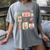 Merry And Bright Christmas Gingerbread Santa Book Teacher Women's Comfort Colors T-Shirt Gray