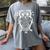 Music Note Owl Shirt Musicians Teacher Birthday Bird Women's Comfort Colors T-Shirt Gray Music Note Owl Shirt Musicians Teacher Birthday Bird Women's Comfort Colors T-Shirt Gray