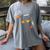 Music Note Pumpkin Fall Music Teacher Halloween Costume Women's Comfort Colors T-Shirt Gray