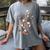Music Note Symbol Halloween For Music Teacher Musicians Women's Comfort Colors T-Shirt Gray