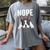 Nope Boston Terrier Puppy Dog Bostie Lover Men Women Girls Kids Women's Comfort Colors T-Shirt Gray