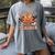 One Thankful Teacher Thanksgiving Retro Groovy Fall Teachers Women's Comfort Colors T-Shirt Gray One Thankful Teacher Thanksgiving Retro Groovy Fall Teachers Women's Comfort Colors T-Shirt Gray