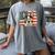 Patriotic Boston Terrier Dog Lover USA Flag 4th Of July For Men Women Kids Women's Comfort Colors T-Shirt Gray