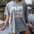 Plot It Builds Character Book Reading Teacher Women's Comfort Colors T-Shirt Gray Plot It Builds Character Book Reading Teacher Women's Comfort Colors T-Shirt Gray