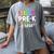 Pre-K Crew Teacher Team Squad Hello Back School Graduation Women's Comfort Colors T-Shirt Gray Pre-K Crew Teacher Team Squad Hello Back School Graduation Women's Comfort Colors T-Shirt Gray