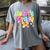 Preppy Fourth Grade Back To School 4th Grade Teacher Girls Women's Comfort Colors T-Shirt Gray