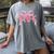 Preppy Pre k Back To School Pre-k Teachers Girls Cute Bow Women's Comfort Colors T-Shirt Gray