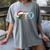 PTO Santa Hat Reindeer Parent Teacher Organization Christmas Women's Comfort Colors T-Shirt Gray