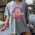 Rainbow Homeschool Mom Teacher I Go To School In My Pajamas Women's Comfort Colors T-Shirt Gray