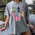 Lets Read Reading Teacher Back To School Literacy Pencil Bow Women's Comfort Colors T-Shirt Gray