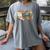Retro Grovvy Coffee Teach Repeat Teacher Women's Comfort Colors T-Shirt Gray