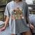 Retro Instructional Assistant Wildflowers Teacher Aide Women's Comfort Colors T-Shirt Gray