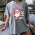 Santa's Favorite Teacher Groovy Christmas Teacher Boys Girls Women's Comfort Colors T-Shirt Gray