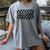 Second Grade Checkered Teacher 1st Day Back To School Women Women's Comfort Colors T-Shirt Gray Second Grade Checkered Teacher 1st Day Back To School Women Women's Comfort Colors T-Shirt Gray