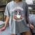 Silly Goose Spooky Teacher Club Halloween Witch Ghost Women's Comfort Colors T-Shirt Gray