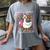 Silly Goose Teacher Club Animal Lover Groovy Teacher Women's Comfort Colors T-Shirt Gray