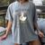 Silly Goose Teacher Club Women's Comfort Colors T-Shirt Gray