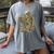 Skeleton Book Floral Skull Halloween Teacher Costume Women's Comfort Colors T-Shirt Gray Skeleton Book Floral Skull Halloween Teacher Costume Women's Comfort Colors T-Shirt Gray