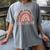 Special Education Shirt Teacher SPED Leopard Boho Rainbow Women's Comfort Colors T-Shirt Gray