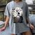 Spooky Halloween Moon Boston Terrier Boston Bull Bostie Women's Comfort Colors T-Shirt Gray