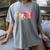 Spooky Halloween Teacher Para Counselor SPED Preppy Boo Kids Women's Comfort Colors T-Shirt Gray
