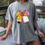 Student Teacher Coquette Bow Pencil Back To School First Day Women's Comfort Colors T-Shirt Gray