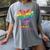 It Takes a Big Heart To Shape Little Minds Teacher Women's Comfort Colors T-Shirt Gray