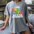 I Teach Kindergarten What Is Your Superpower Teacher Women's Comfort Colors T-Shirt Gray