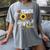TEACH LOVE INSPIRE Teacher Sunflower Appreciation Women's Comfort Colors T-Shirt Gray TEACH LOVE INSPIRE Teacher Sunflower Appreciation Women's Comfort Colors T-Shirt Gray