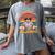 I Teach In My Pajamas Teacher Sunset Bear Retro Women's Comfort Colors T-Shirt Gray