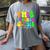 This Teacher 80s 90s Teachers's Day Glows Last Day Of School Women's Comfort Colors T-Shirt Gray