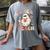 Teacher Halloween Trick Or Teach Floral Ghost Women's Comfort Colors T-Shirt Gray