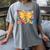 Teacher Pencil Coquette Bow Back To School Teacher Women's Comfort Colors T-Shirt Gray
