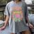 Teacher Teachers Love Brains Halloween Men Women Women's Comfort Colors T-Shirt Gray