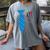 Teacher Tie & Pocket Protector Costume School Women's Comfort Colors T-Shirt Gray Teacher Tie & Pocket Protector Costume School Women's Comfort Colors T-Shirt Gray