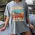 Teaching Is a Walk In Park Dinosaur Teacher Women's Comfort Colors T-Shirt Gray
