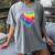 Teaching Is a Work Of Heart Tie Dye Hippie For Teacher For Men Women Girls Kids Women's Comfort Colors T-Shirt Gray