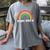 Team Pre-K Teacher Crew Squad Hello Back School Graduation Women's Comfort Colors T-Shirt Gray