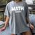 TeeArt Math Mathematics Queen Math Teacher Women's Comfort Colors T-Shirt Gray