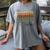 Thankful Teacher Thanksgiving Fall Pumpkin Turkey Women's Comfort Colors T-Shirt Gray