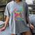 Tie Dye 2nd Grade Typography Team Second Grade Teacher Women's Comfort Colors T-Shirt Gray