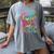 Tie Dye 8th Grade Typography Team Eighth Grade Teacher Women's Comfort Colors T-Shirt Gray