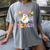 Trick Or Teach Groovy Halloween Teachers Women's Comfort Colors T-Shirt Gray