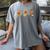 Turkey Reading Books Fall Thanksgiving Teacher Book Lovers Women's Comfort Colors T-Shirt Gray